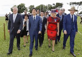 Japan PM Abe visits Australia