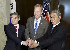 U.S., Japan, S. Korea defense talks