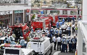 Train crash in Yokohama