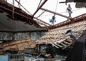 Aftermath of Typhoon Faxai in Chiba