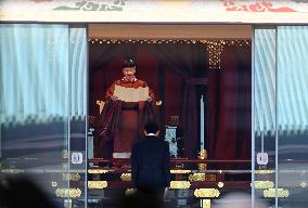 Japanese emperor's enthronement ceremony