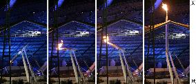 (3)Test lighting of Olympic flame carried out in Athens
