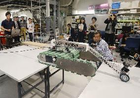 Rescue robot unveiled at Kyoto University