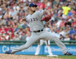 Baseball: Darvish in Rangers-Indians game