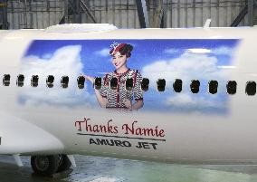 Special airplane featuring singer Amuro