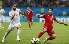 Football: Spain vs Iran at World Cup