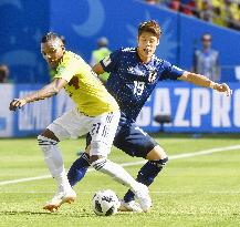 Football: Japan vs Colombia at World Cup