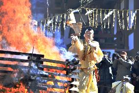 Annual charm burning ritual