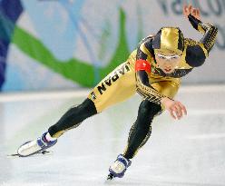 Shinya finishes 14th in women's 500-meter speed skating