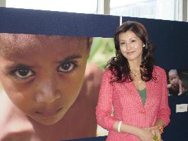 Actress Fujiwara holds photo exhibition at U.N. Headquarters