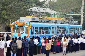 Streetcar introduced in Yangon