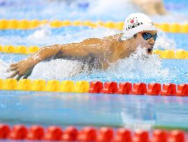 Japan's Kimura wins silver in men's 100-meter butterfly