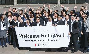 Filipino housekeeping workers arrive in Japan