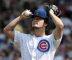 CORRECTED: Baseball: Chicago Cubs' Darvish