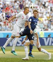 Football: Japan vs Poland at World Cup