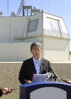 Japan defense chief visits missile defense complex in Hawaii
