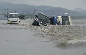 Heavy rain in southwestern Japan