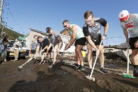 Canada rugby players help with recovery efforts after typhoon