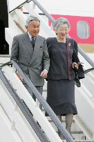 Japanese emperor, empress arrive in Britain