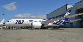 Boeing unveils Dreamliner for delivery to ANA