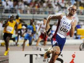 U.S. wins men's 4x400-meter relay