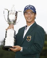 Golf: Ishikawa wins on domestic tour