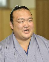 Sumo: Kisenosato in press conference
