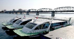 Solar-powered boats begin operating in Pyongyang