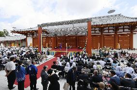 Yakushiji Temple celebrates completion of restoration work