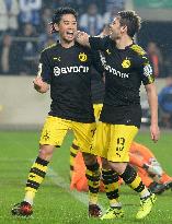 Dortmund's Kagawa celebrates