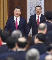 Chinese President Xi and Premier Li