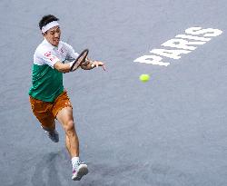 Tennis: Nishikori at Paris Masters