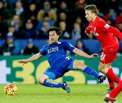 Soccer: Okazaki's Leicester stay top with win over Liverpool