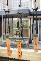 Wind chimes made of iron chopsticks charm musicians