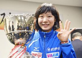 Speed skating: Takagi completes clean sweep at nationals