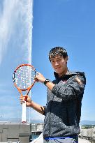 Nishikori appears at event held near Geneva Open venue