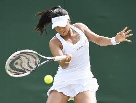 Tennis: Japan's Ozaki beaten in Wimbledon 1st round
