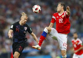 Football: Croatia vs Russia at World Cup