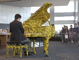 Piano designed by artist Kusama