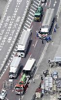 5-car pileup in eastern Japan