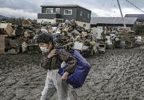 Aftermath of Typhoon Hagibis in Japan