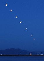 (1)Total lunar eclipse observed in western Japan