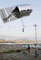 Camera on balloon to take pictures of disaster areas