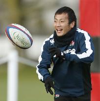 Rugby: Japan training for Russia test