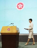 Hong Kong leader Carrie Lam