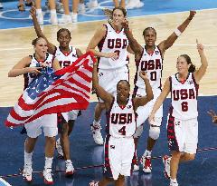 (2)U.S. wins gold in women's basketball