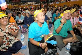 Anti-Thaksin protestors demonstrate over border dispute with Camb