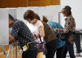 Voting under way in Japanese upper house election