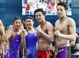 Japan sets nat'l record, 4th in mixed 4x100 relay at worlds
