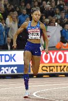 Athletics: Francis wins women's 400m, Felix 3rd at worlds